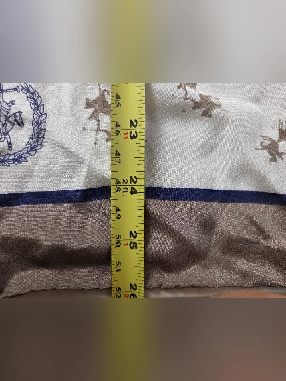 La Martina Saddlery Authentic luxury silk scarf equestrian Beige